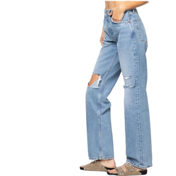 Re/Done Comfy 90s High Waist Straight Leg Jeans - Picture 2 of 13